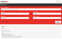 Tablet Screenshot of hotele.pl