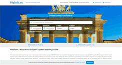 Desktop Screenshot of hotele.eu