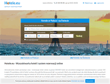 Tablet Screenshot of hotele.eu